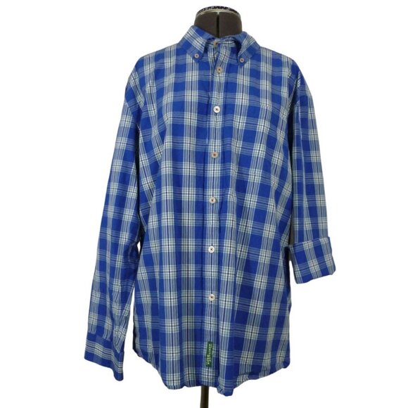 Orvis Heritage Wash Plaid Shirt Men’s Size Large Cotton Button Down Casual - Picture 1 of 14